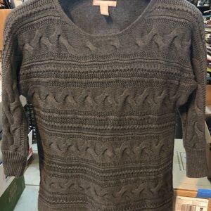 Banana Republic Charcoal Cable Knit Women's Sweater  Size S